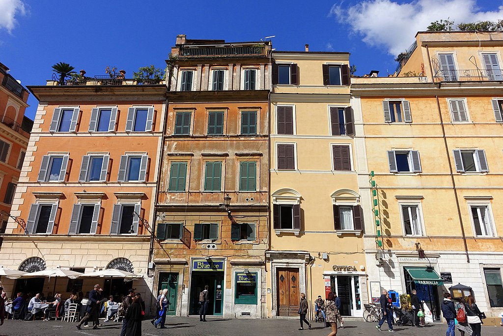 Place du quartier du Trastevere à Rome - Photo de Daderot