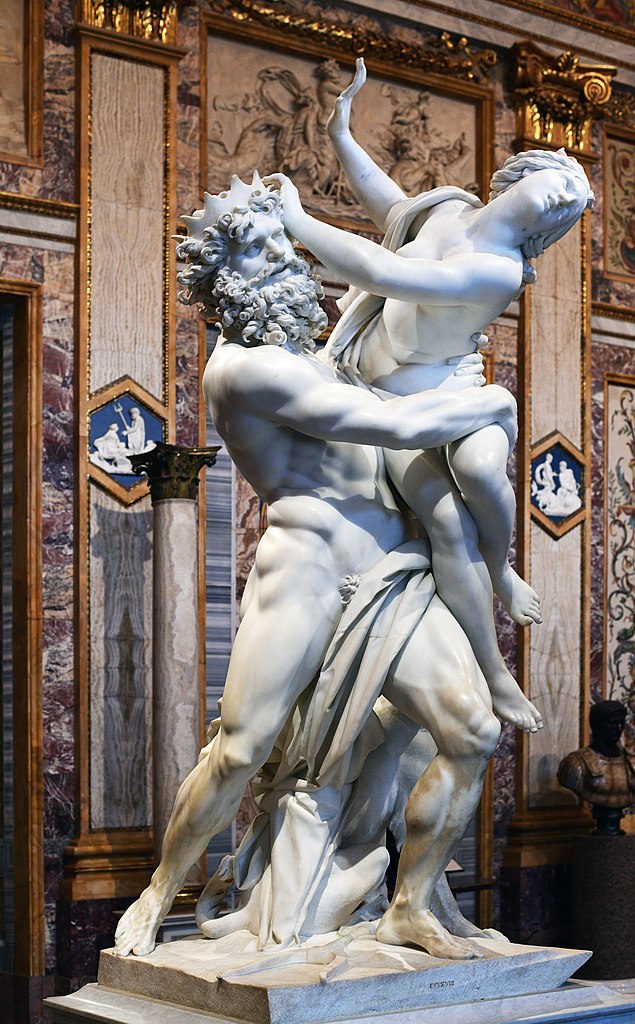 Sculpture de Bernini dans la Galerie Borghese à Rome. Photo d'Architas