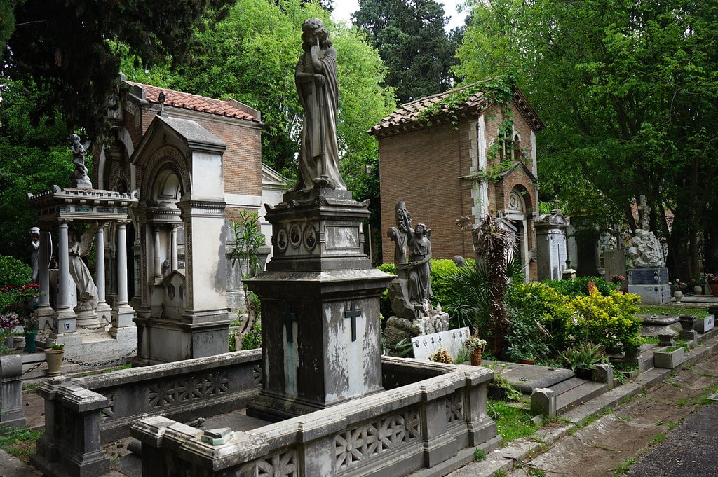 Dans le Cimetière Verano à Rome.