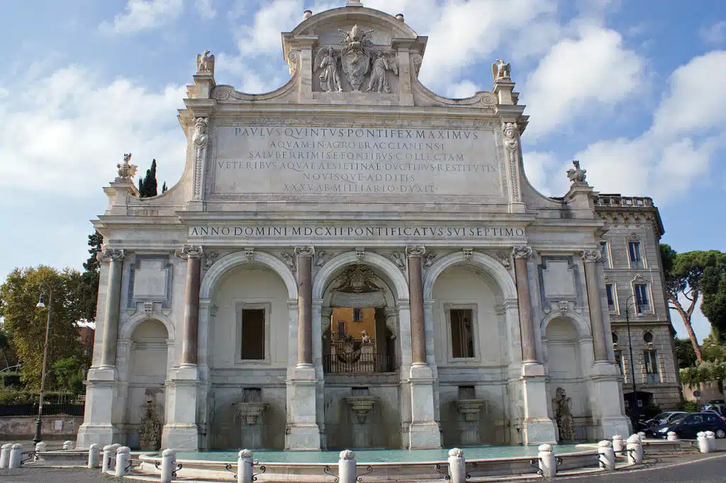 Fontana dell Acqua Paola sur la colline du Janicule à Rome. Photo de Randi Hausken