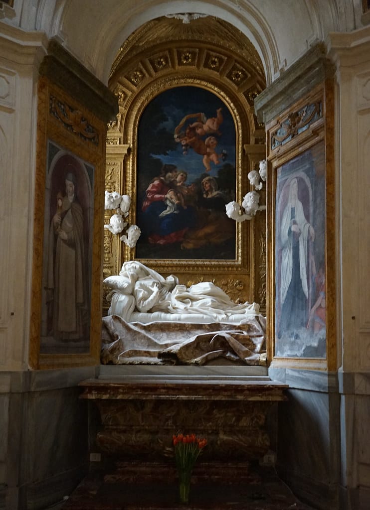 Extase de Ludovica d'Albertoni par Bernini à l'église San Francesco a Ripa à Rome