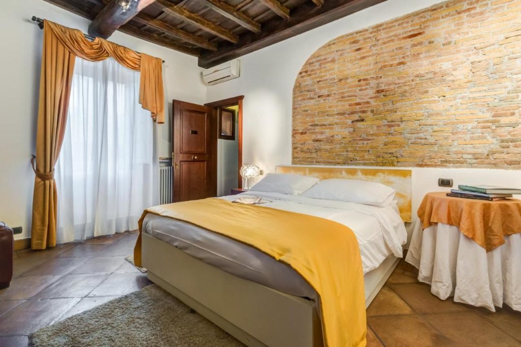 Chambre du Luxury rooms Trastevere à Rome.