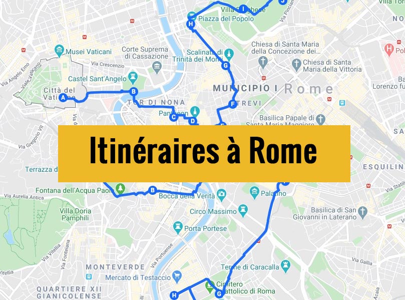 Lire la suite à propos de l’article Visiter Rome en 2 jours : Itinéraires à pied [20 étapes]