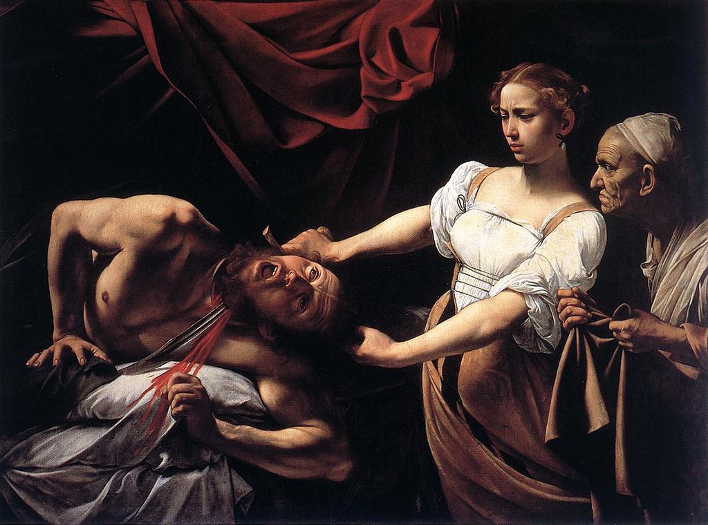 Judith décapite Holopherne de Caravage au Palais Barberini dans le quartier moderne de Rome