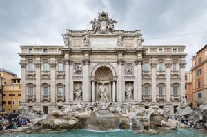 Fontaine de Trévi à Rome : Neptune dans son élément
