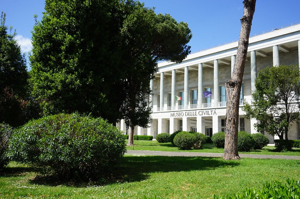Entrée du Musée des arts et traditions populaires de Rome.