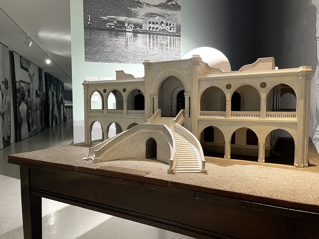 Maquette du Palais de Massawa, siège du gouverneur italien en Erythrée à l'ex Musée colonial dans le Musée national préhistorique et ethnographique Luigi-Pigorini à Rome.