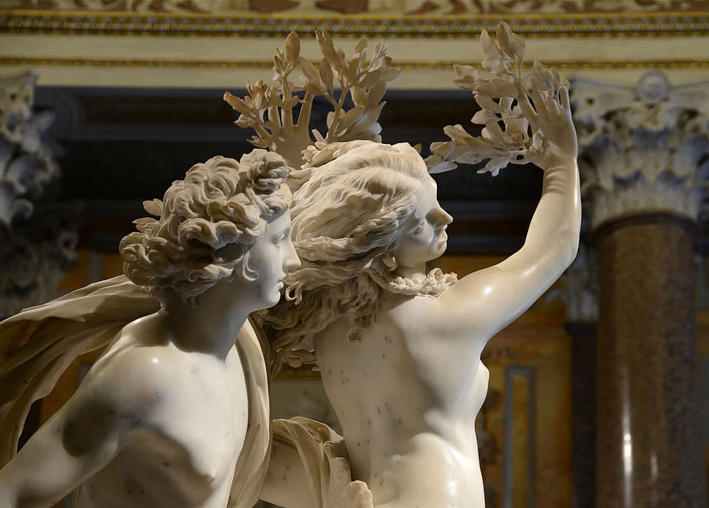 Sculpture de Bernini "Apollon et Daphné" à la galerie Borghese à Rome. Photo de Alvesgaspar
