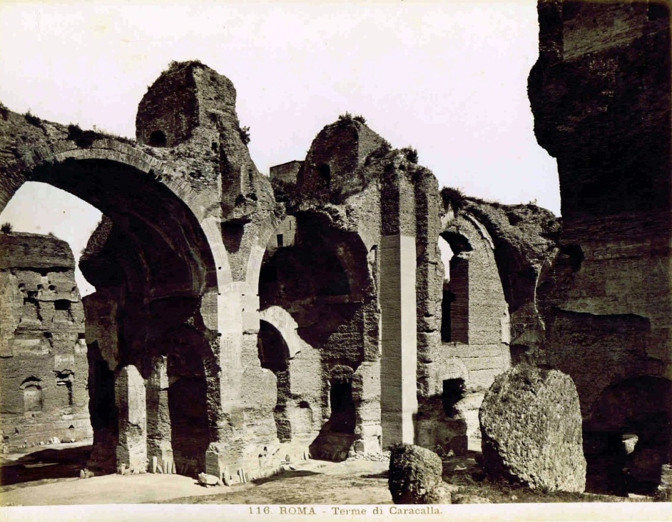Thermes de Caracalla avant 1938 - Photo de Domenico Anderson