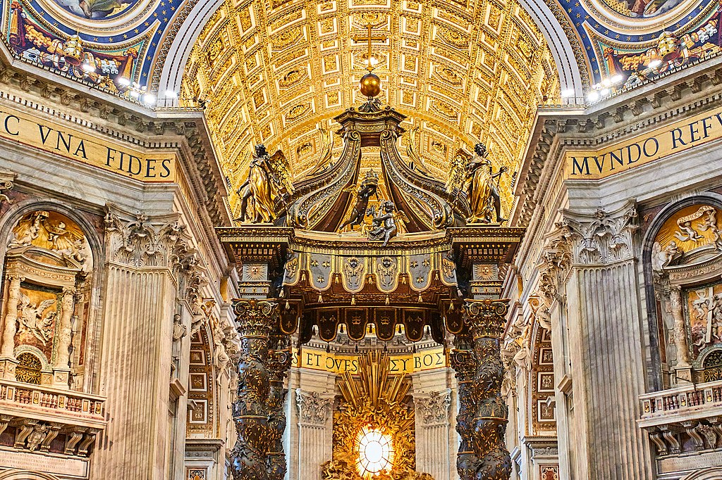 Dans la Basilique Saint Pierre du Vatican à Rome - Photo de Mathew Schwartz