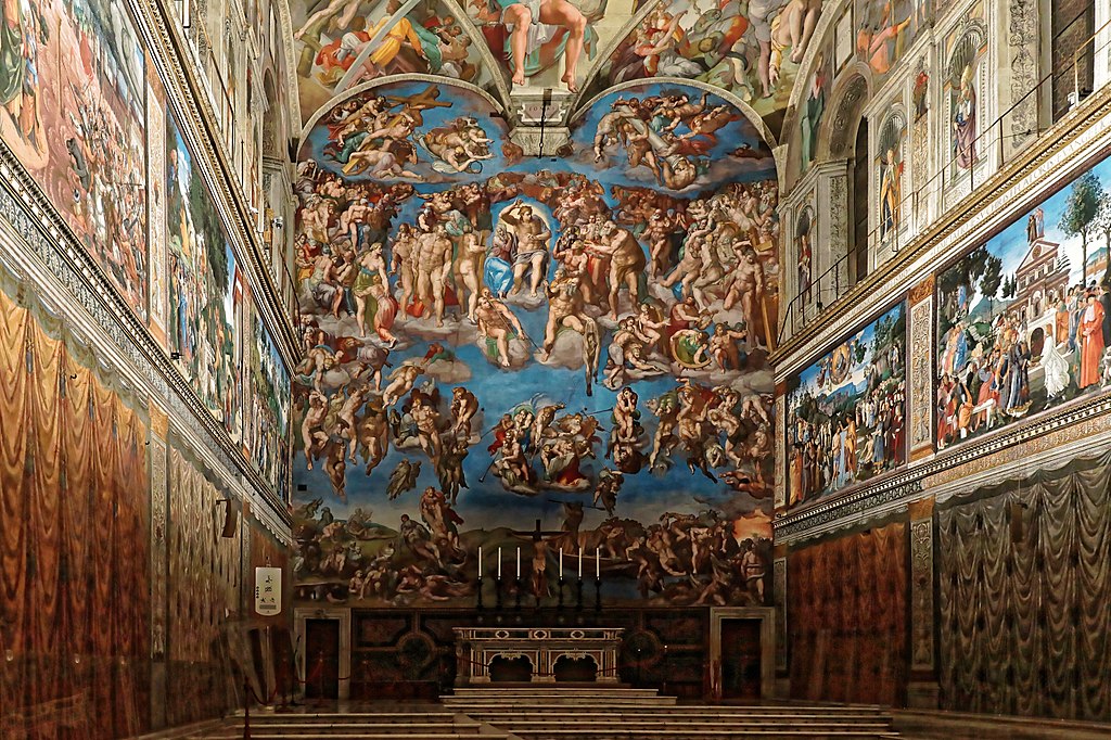 Vue générale de la Chapelle Sixtine au Vatican à Rome. Photo de Nicholas Hartmann