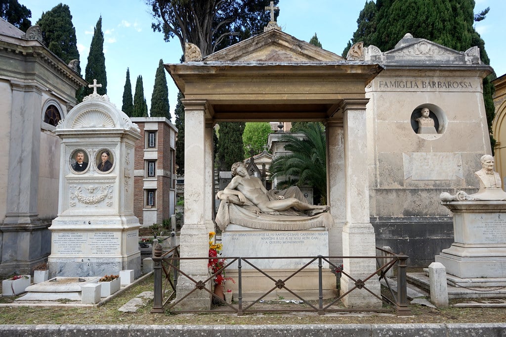 Dans le Cimetière Verano à Rome.