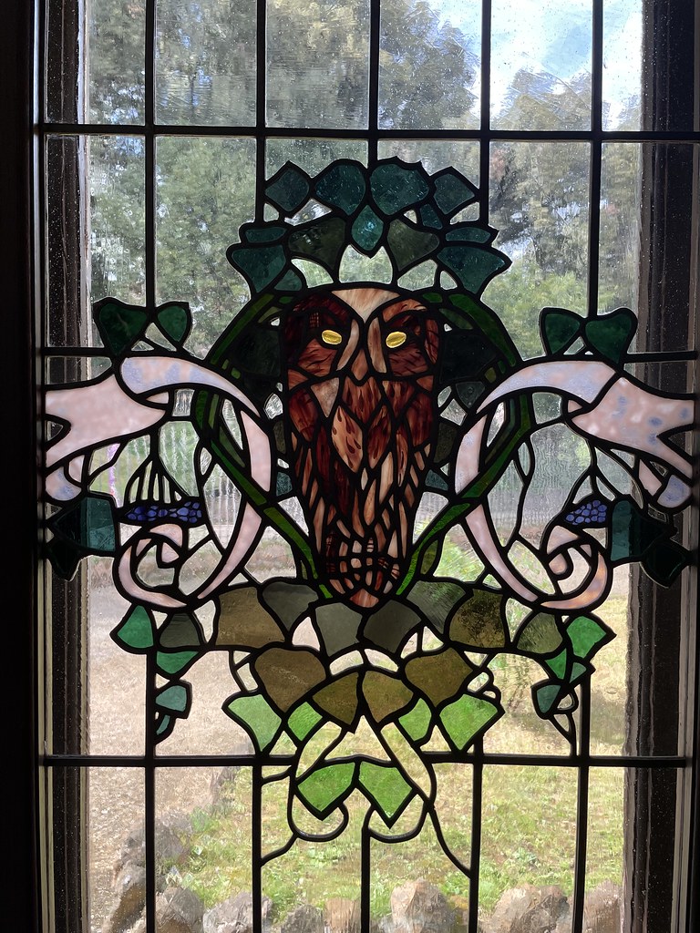 Hibou dans la Casina della Civette à Rome.