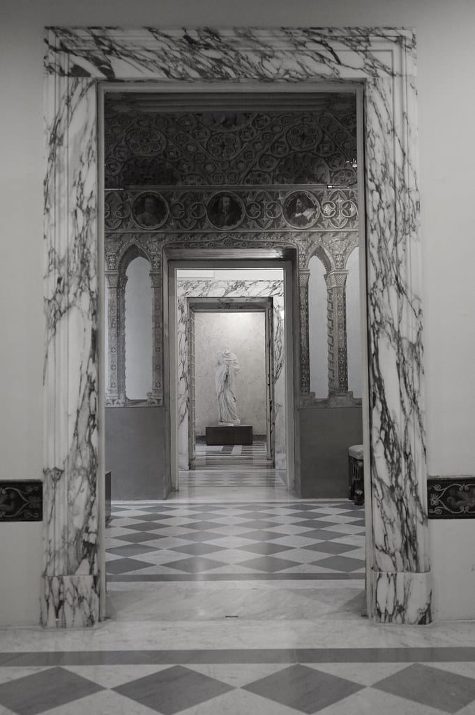 Dans la Casino Nobile de la Villa Torlonia à Rome.