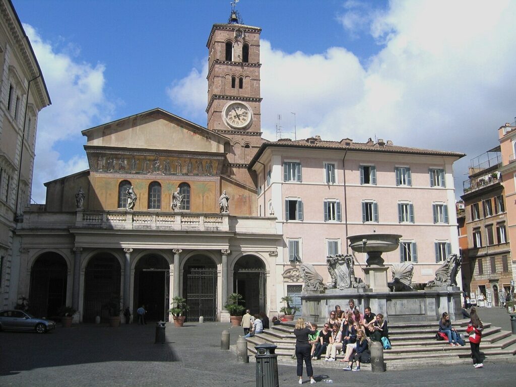 Basilique Sainte-Marie Trastevere à Rome - Photo de Rene Boulay