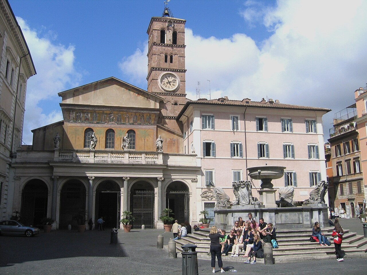 Basilique Sainte-Marie Trastevere à Rome - Photo de Rene Boulay