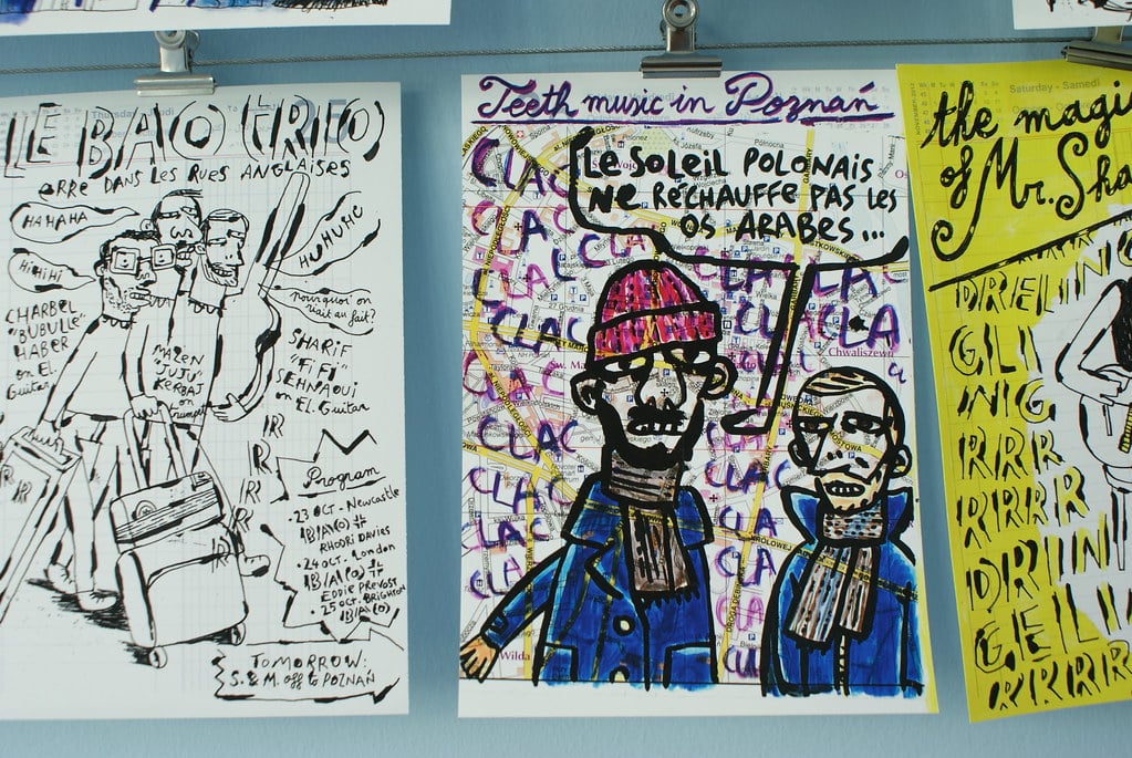 Bande dessinée dans le musée d'art contemporain Maxxi à Rome.