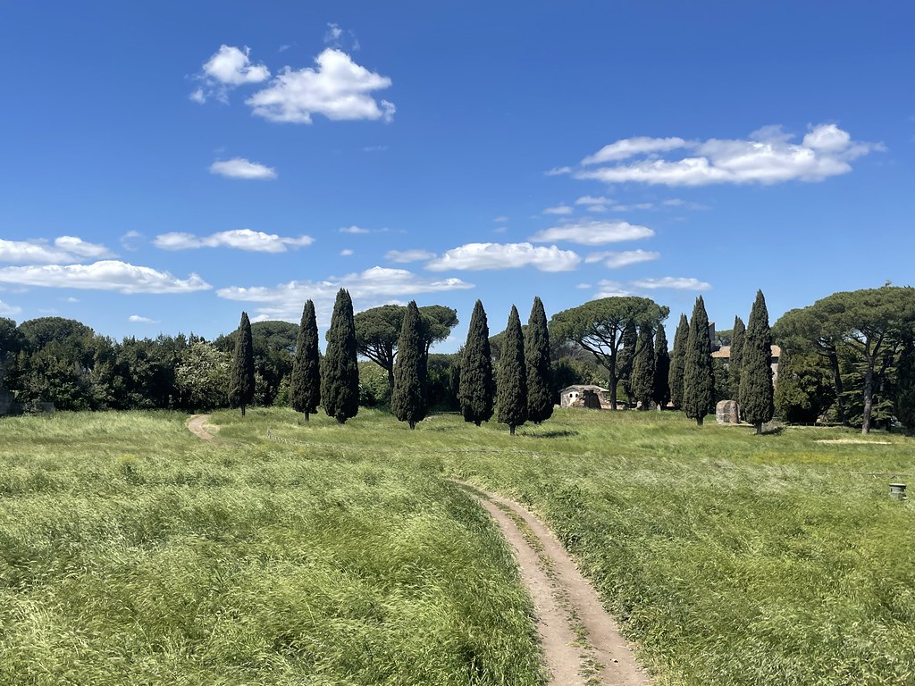 Paysage de campagne romaine.