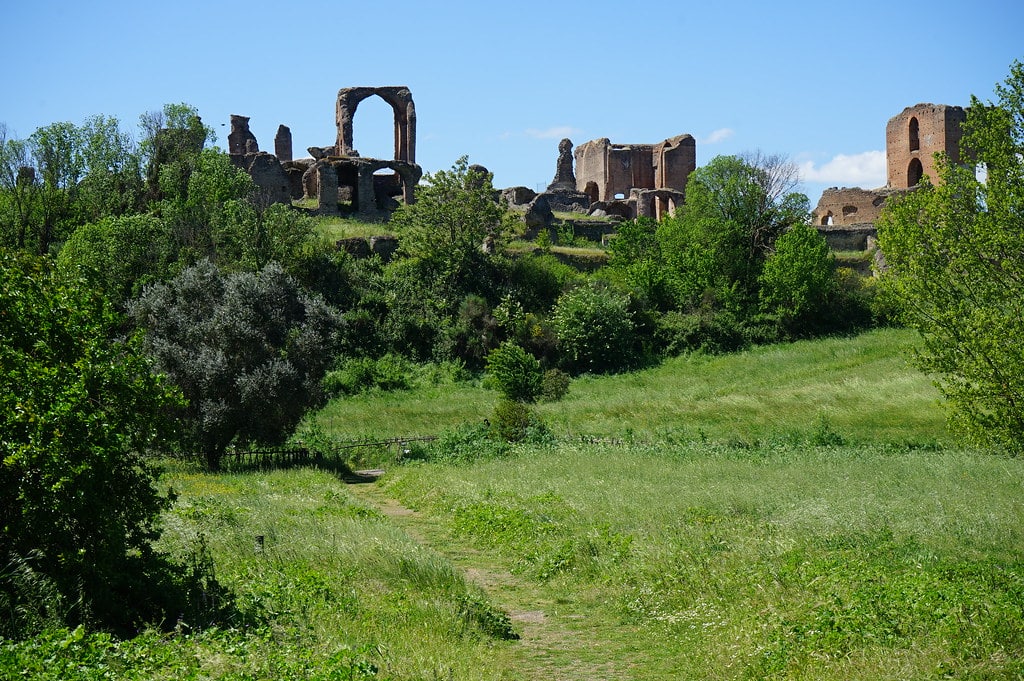 Ruines de la Villa des Quintili à Rome.