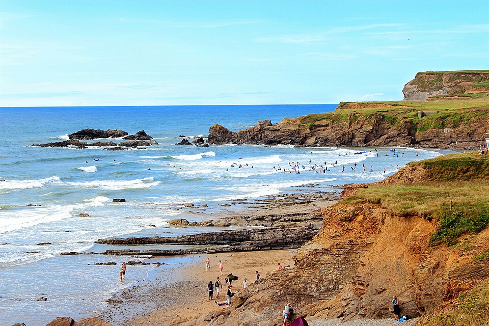 Plage de Bude dans les Cornouailles en Angleterre - Photo de Matt Prosser - Licence ccbysa 3.0