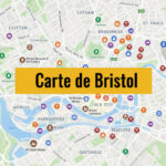 Carte de Bristol (Angleterre) : Tous les lieux du guide