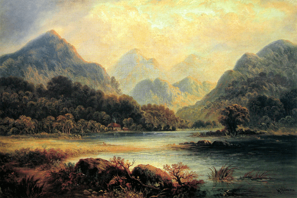 Paysage à Glencoe (1812) en Ecosse par Williams Hugh.