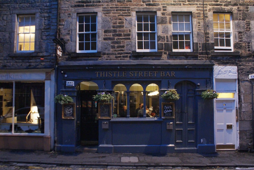 Thistle Street Bar, pub de la New Town d’Edimbourg.
