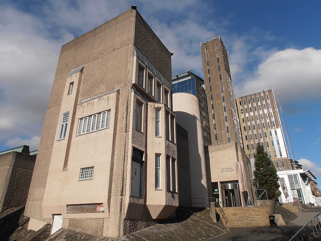Mackintosh House au premier plan du Hunterian museum de Glasgow – Photo de Ham
