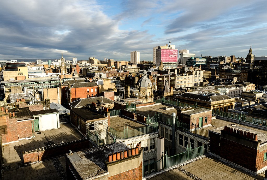 Vue panoramique depuis The Lighthouse de Glasgow.