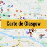 Carte de Glasgow (Ecosse)  : Plan détaillé gratuit et en français à télécharger