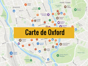 Carte d&rsquo;Oxford (Angleterre) : Tous les lieux du guide