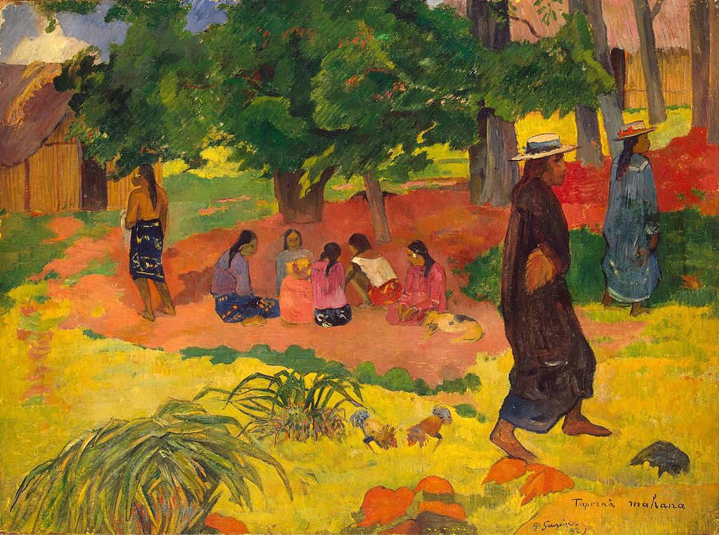 "Tapera Mahana", tableau de Gauguin au Musée de l'Ermitage à Saint Petersbourg