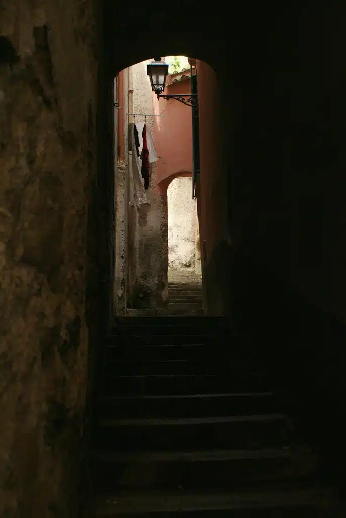 Dans la vieille ville de Salerno sur la côte Amalfitaine.