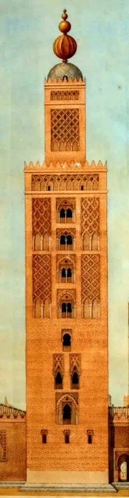 Le minaret de la Giralda à Séville à l'époque almohade. Image de Alejandro Guichot