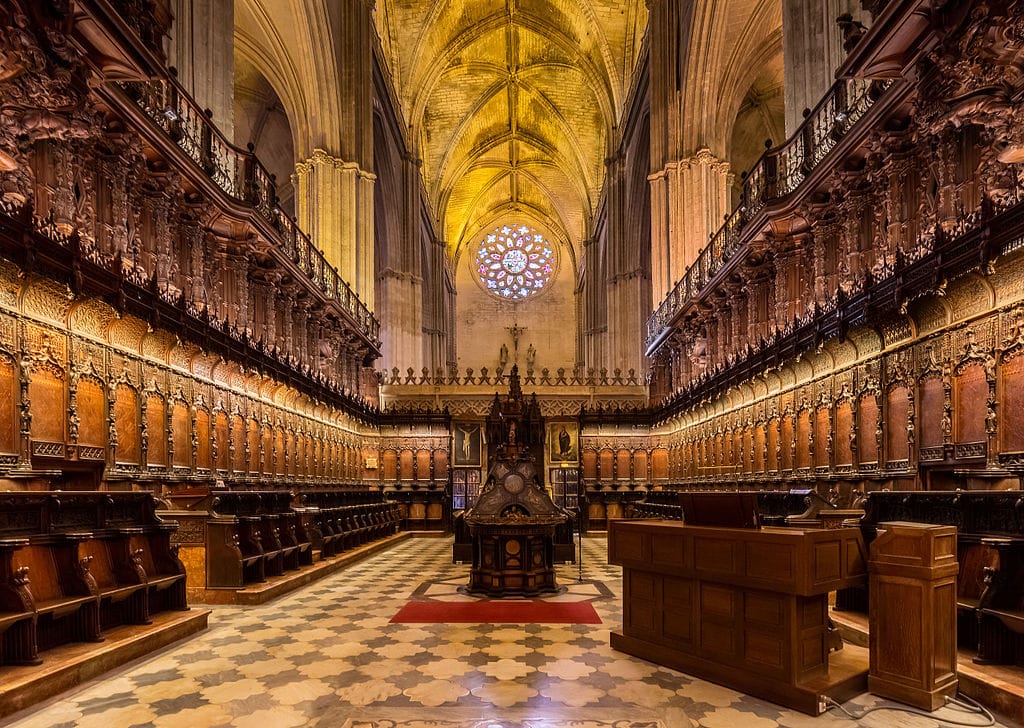 Choeur de la Cathédrale de Séville – Photo de Diego Delso, delso.photo, License CC-BY-SA