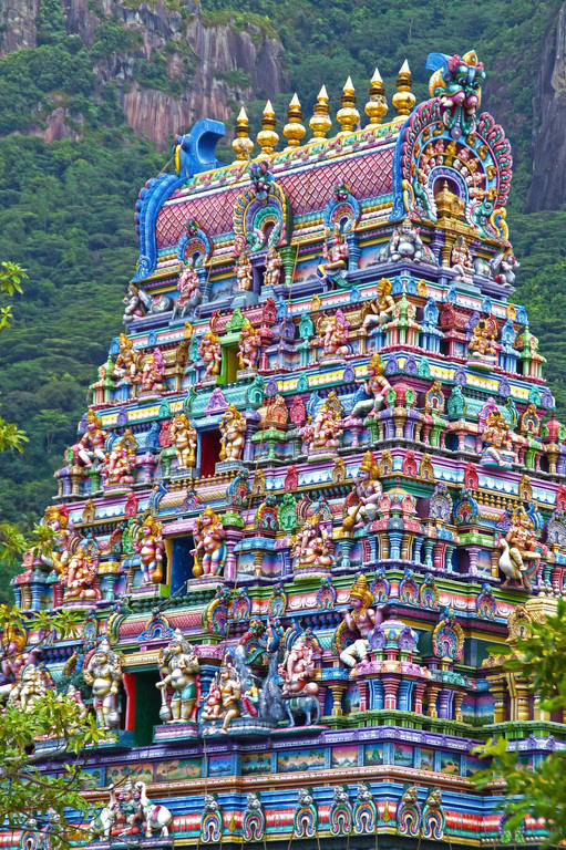 Temple hindouiste dans les Seychelles.