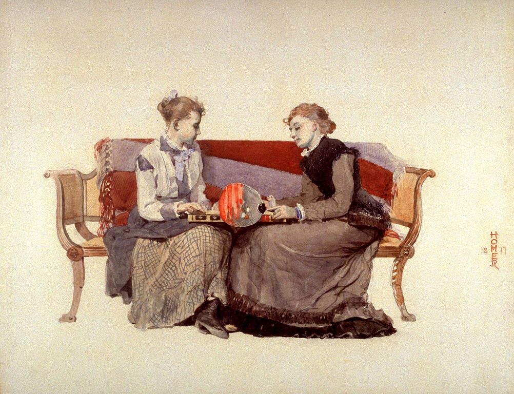 "Backgammon" de Winslow Homer (1877) au Young Museum de San Francisco.