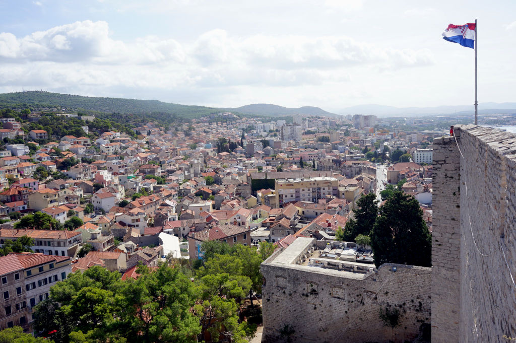 Vue sur Sibenik depuis le Chateau Saint Michel au coeur du centre historique.