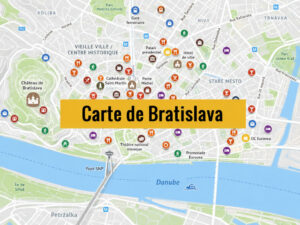 Carte de Bratislava : Plan détaillé de lieux sympas