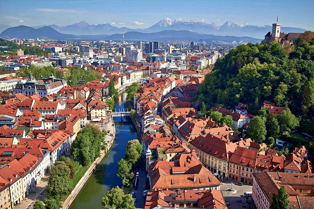 Vue sur Ljubljana - Photo de Janez Kotar