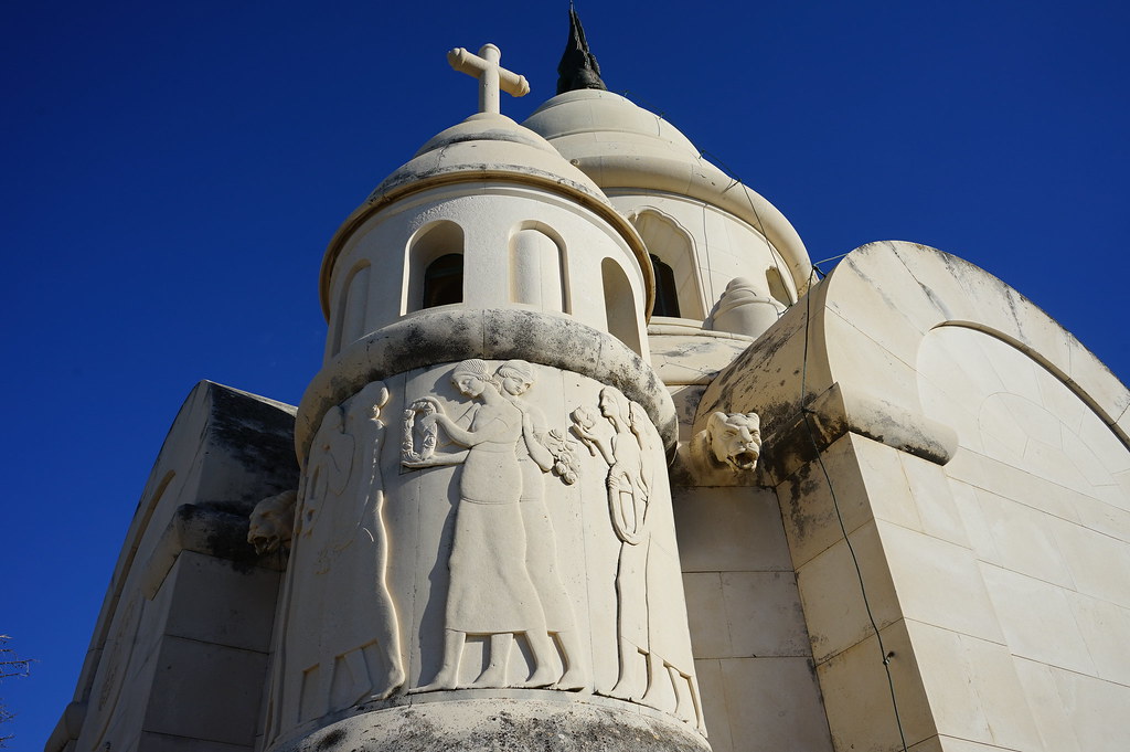 Mausolée dans le cimetière Supetar sur l'île de Brac.