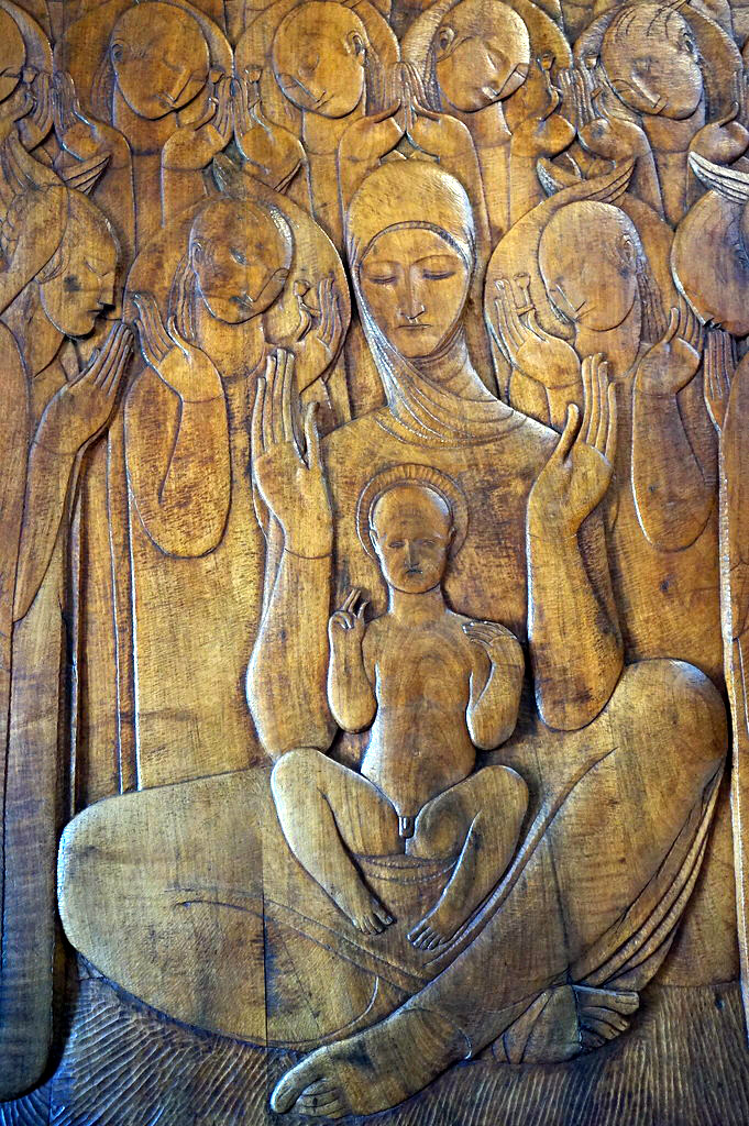 Jésus et Marie dans la Chapelle de Mestrovic.