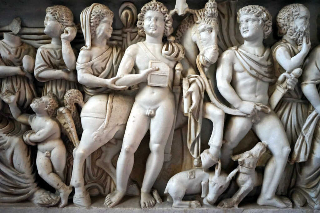 Bas relief dans le musée d'Archéologie de Split.