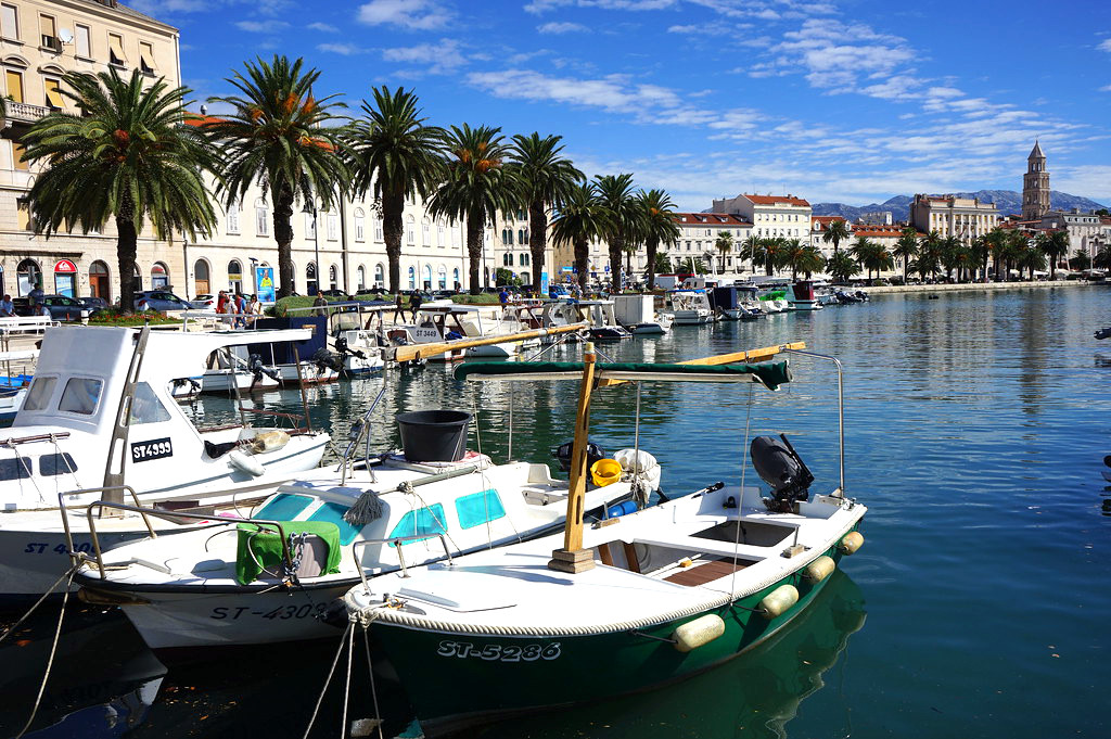 Dans l'ancien port de Split.