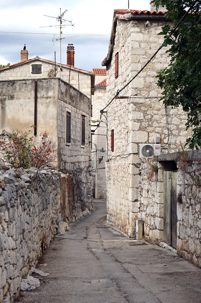 Ruelle du quartier de Marjan à Split.