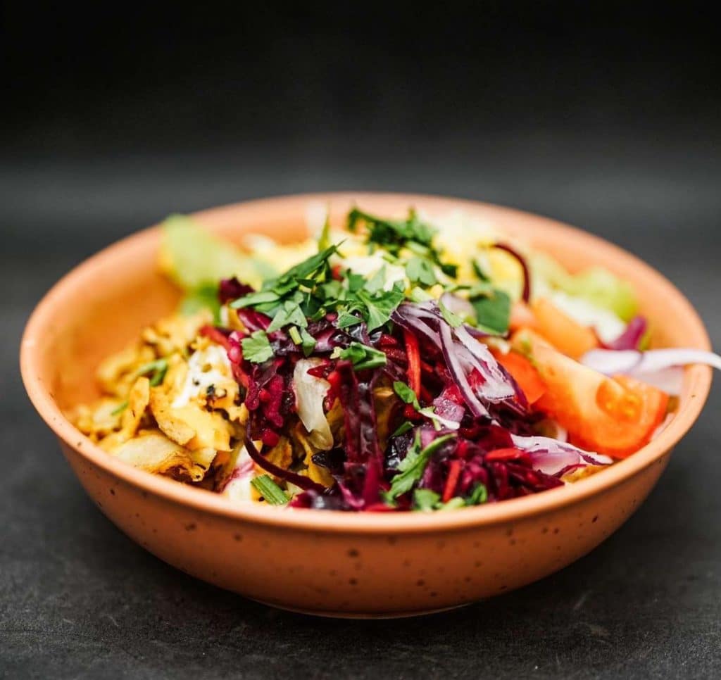 Un repas pas cher et bon chez Zoeys Freshfood à Stockholm.