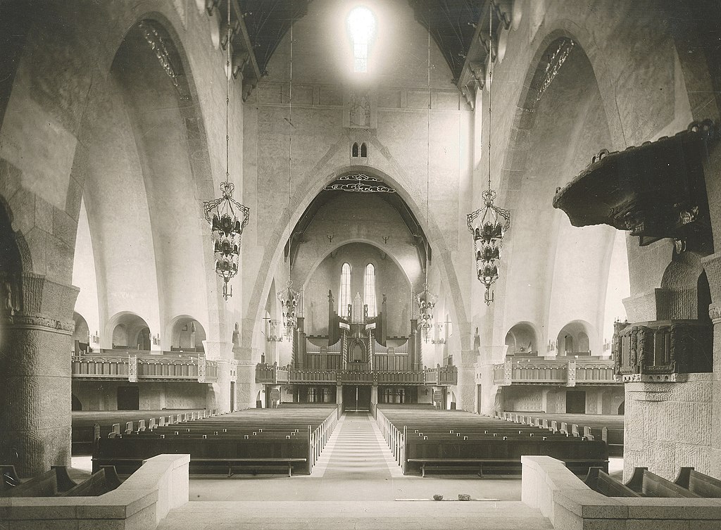 Eglise Engelbrektskyrkan, eglise art nouveau de Stockholm - Photo de Jssfrk - Licence CCBYSA 3.0