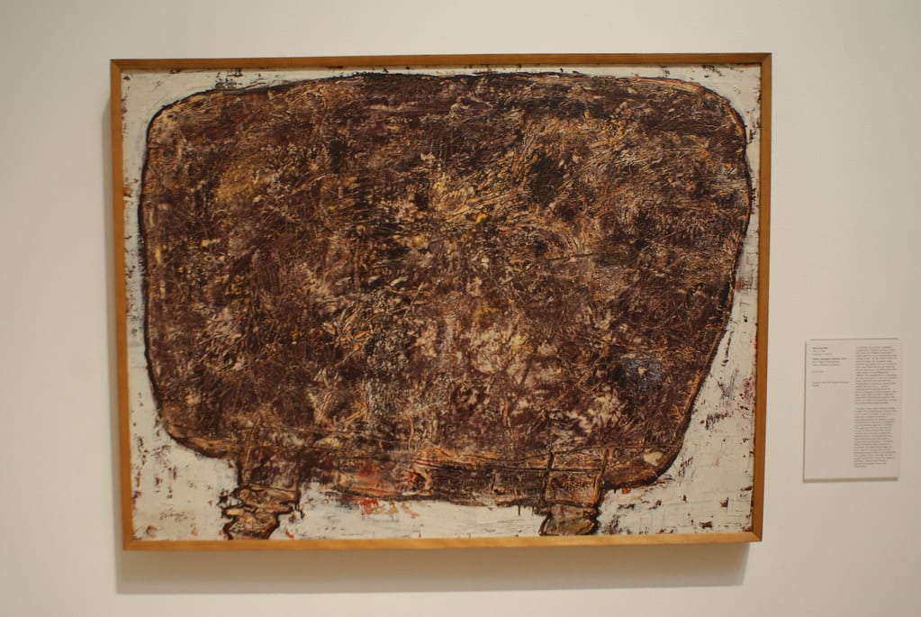 Oeuvre de Dubuffet "table, compagne assidue" au Moderna Museet de Stockholm.