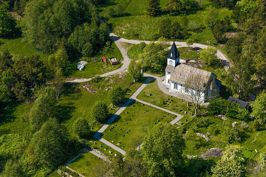 Eglise de Namdo dans l'archipel de Stockholm - Photo de L.G.foto - Licence CCBYSA 4.0