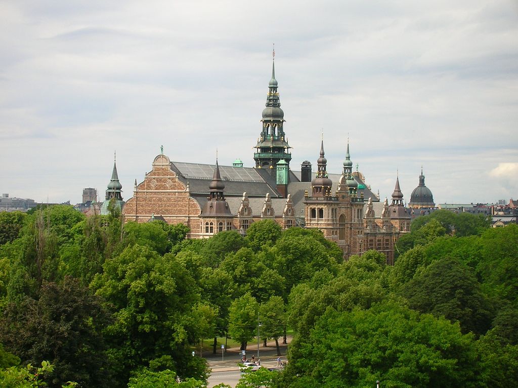 Vue sur le Musée Nordique  ou Nordiska Museet de Stockholm - Photo de Jordgubbe - Licence CCBYSA 2.0